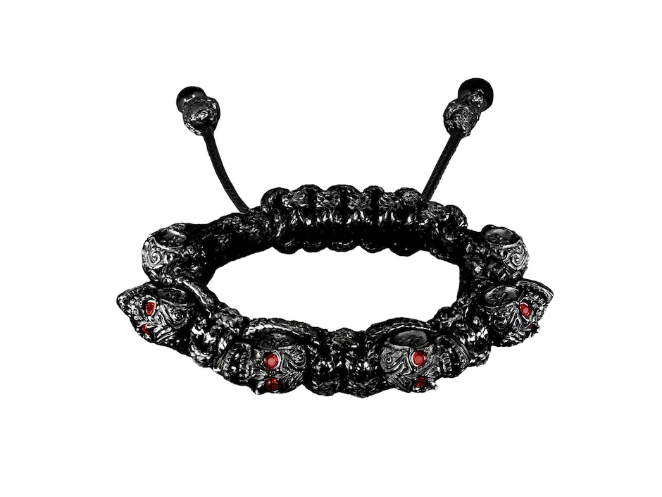 Pulsera para caballero Bomberg Skully negra