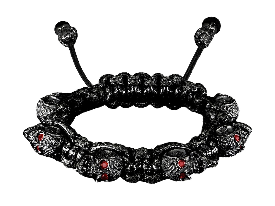 Pulsera para caballero Bomberg Skully negra
