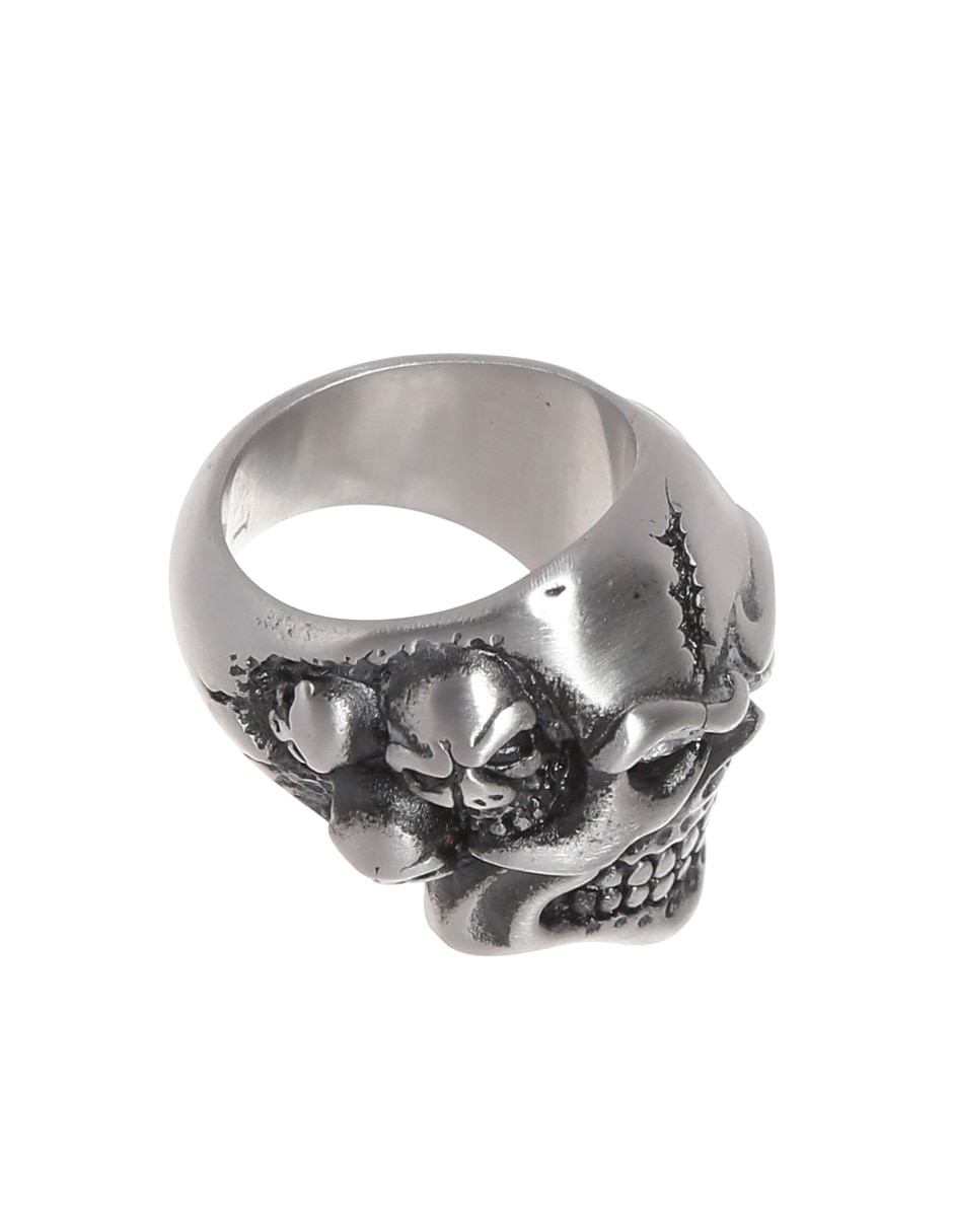 Anillo de cráneo Skull zirconia brillante