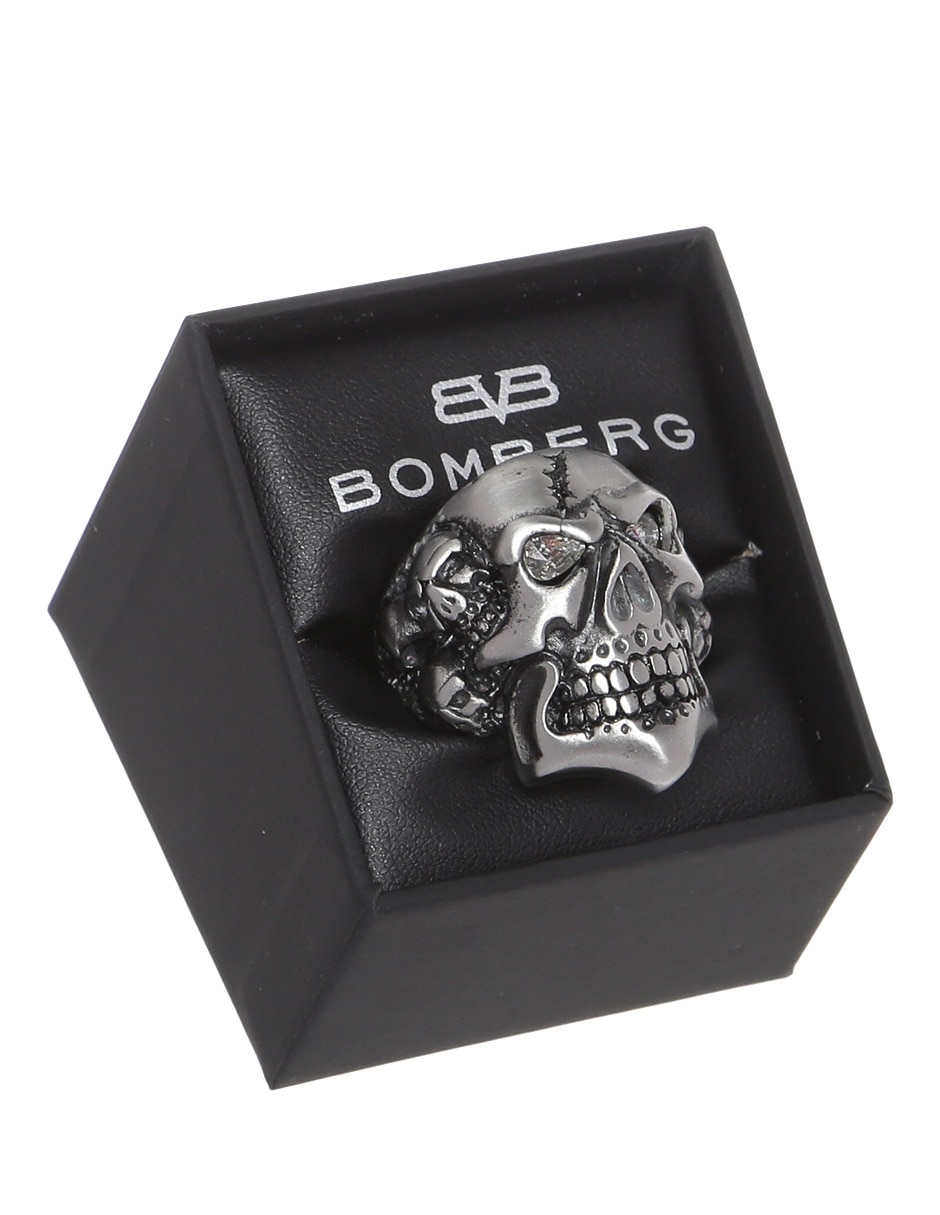 Anillo de cráneo Skull zirconia brillante