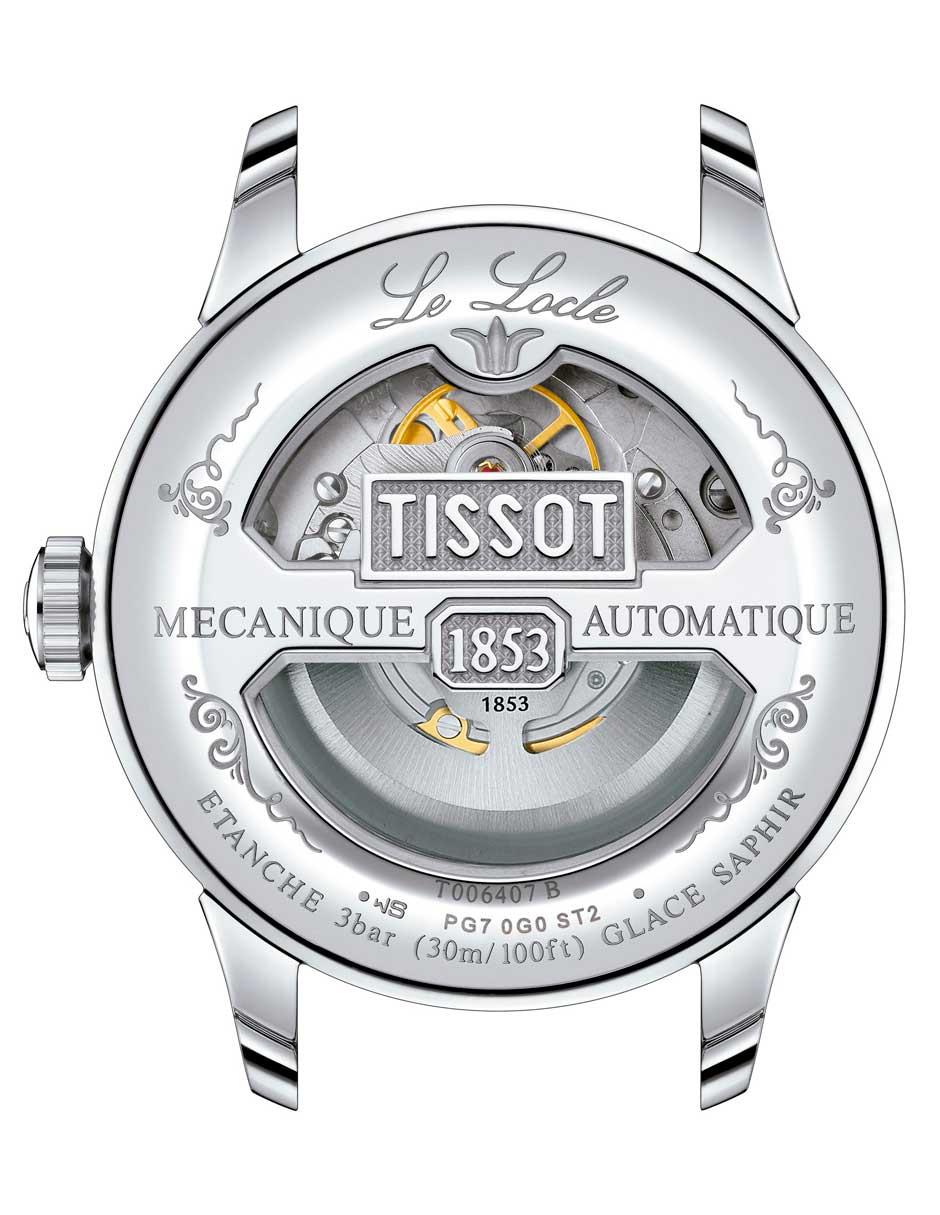 Reloj Le locle powermatic 80 open heart para hombre T0064071603301