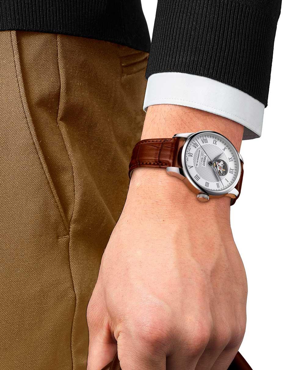 Reloj Le locle powermatic 80 open heart para hombre T0064071603301