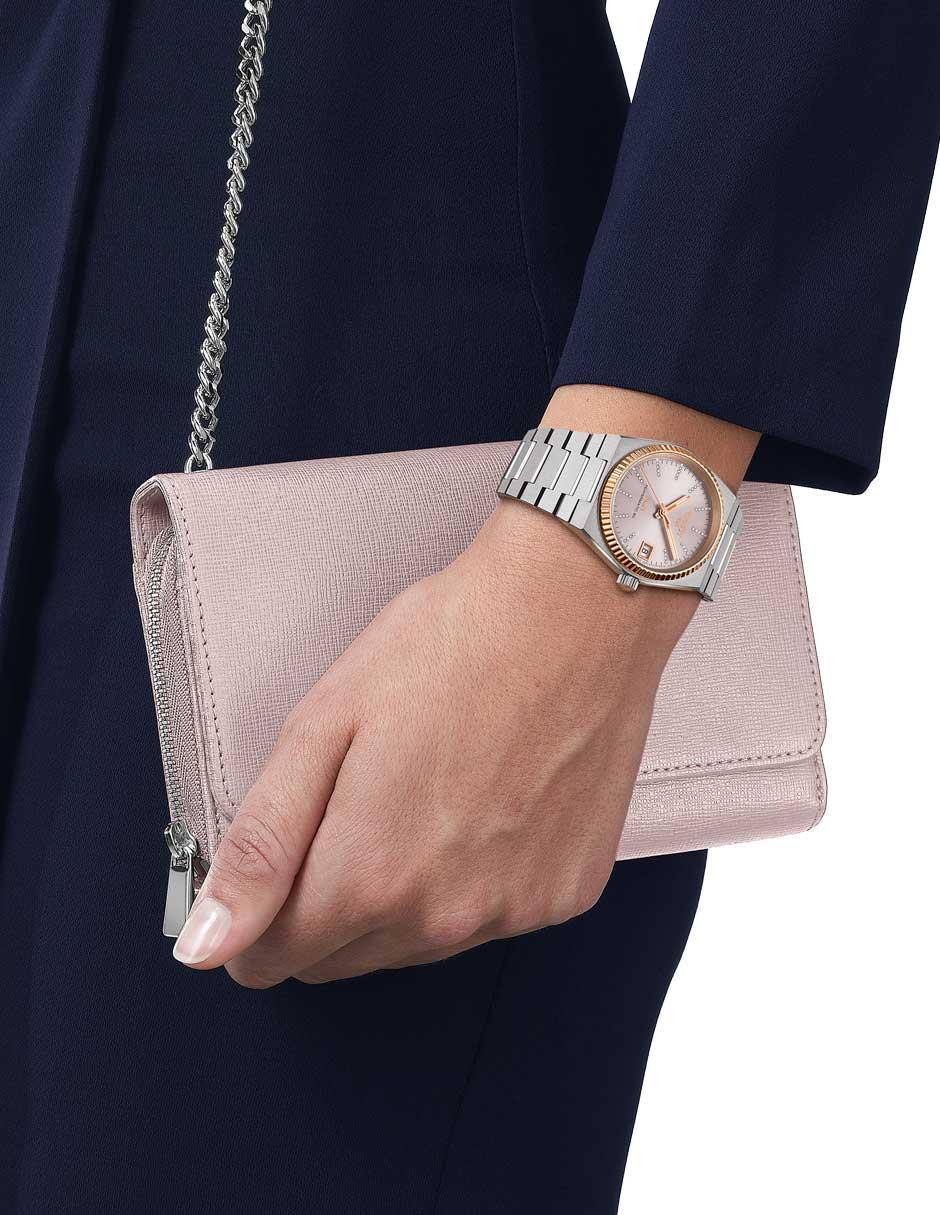 Reloj Prx lady powermatic 80 gold para mujer T9312074133600