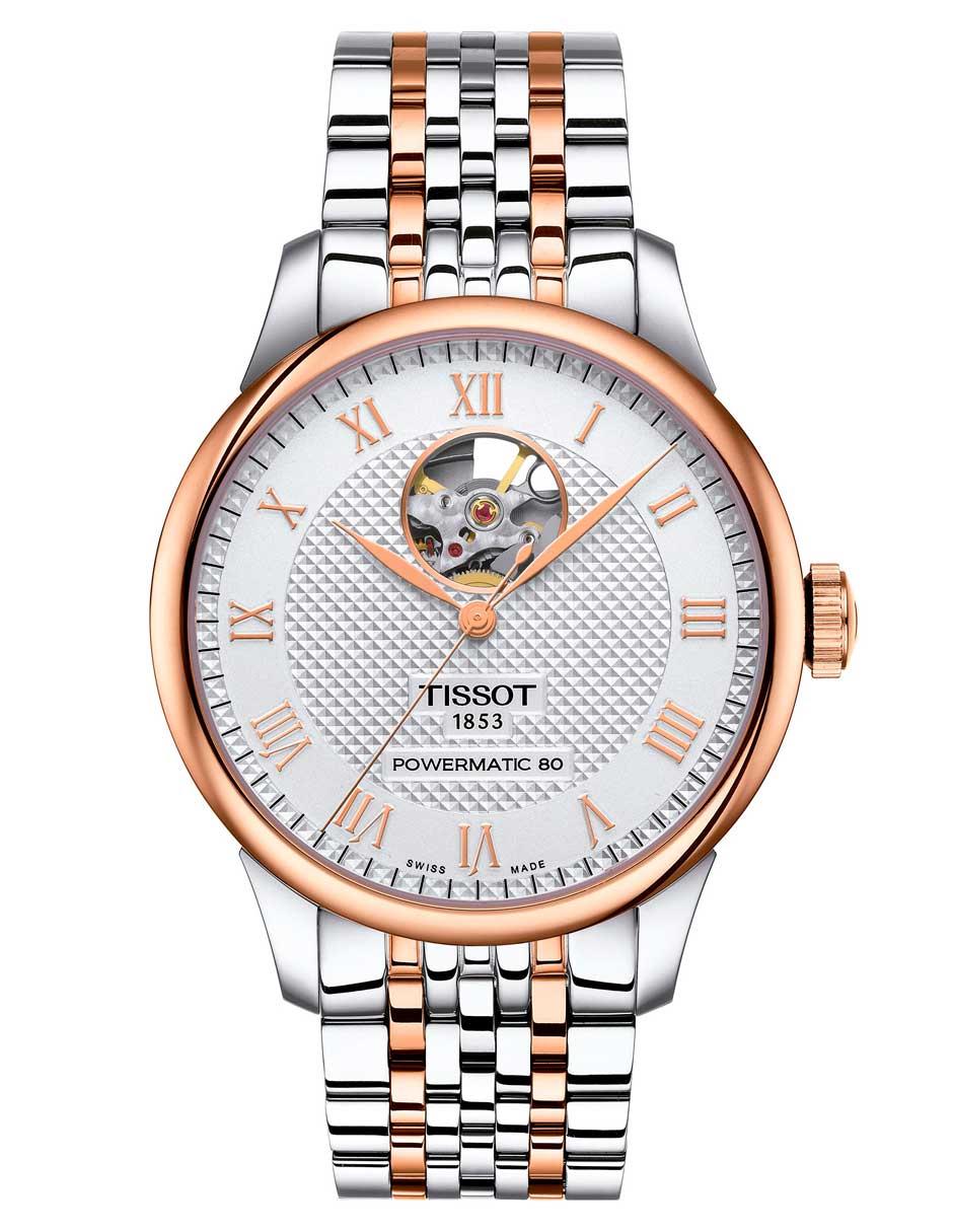 Reloj Le locle powermatic 80 open heart para hombre T0064072203302