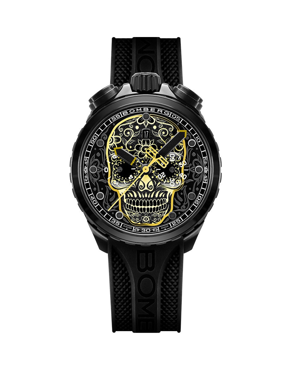Reloj Bolt-68 Heritage Sugar Skull Black para hombre BS4560.8 1