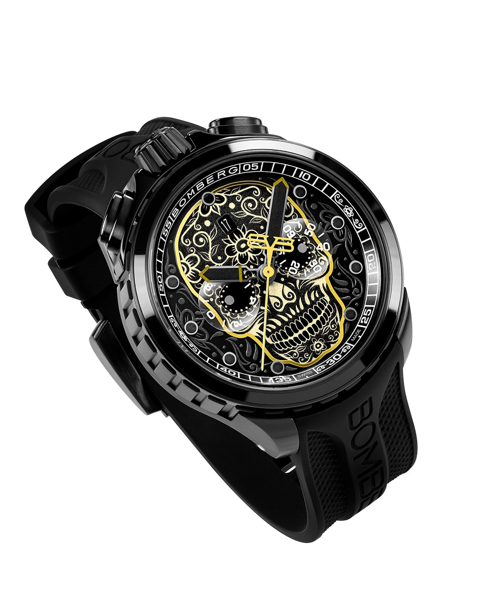 Reloj Bolt-68 Heritage Sugar Skull Black para hombre BS4560.8 Reloj Bolt-68 Heritage Sugar Skull Black para hombre BS4560.8