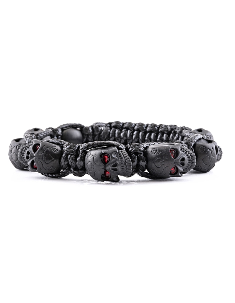 Pulsera con cristal Skullies acabado lustre 2