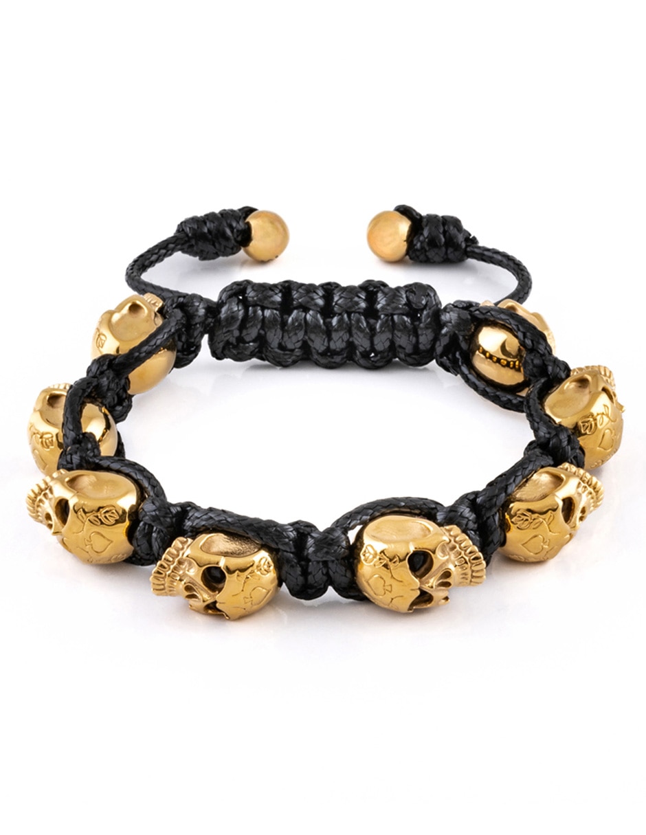 Pulsera con zirconia Skullies acabado brillante