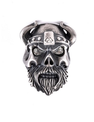 Anillo de cráneo Viking Skulls circonita mate Anillo de cráneo Viking Skulls circonita mate