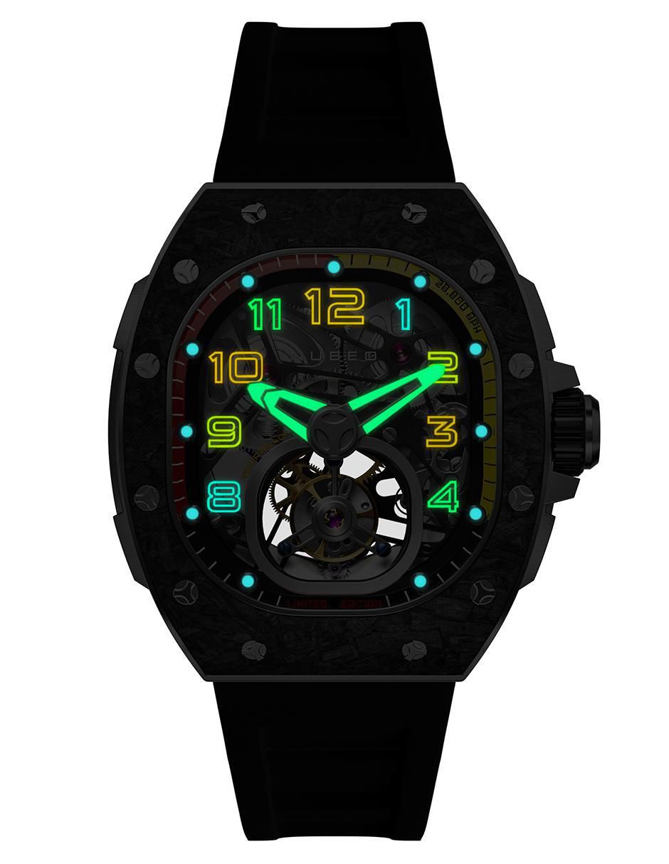 Reloj Nubeo Viper Tourbillon Limited Edition Stellar Black para hombre NB-6108-01