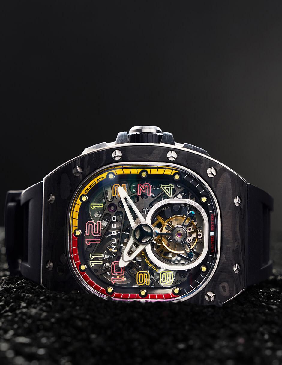 Reloj Nubeo Viper Tourbillon Limited Edition Stellar Black para hombre NB-6108-01