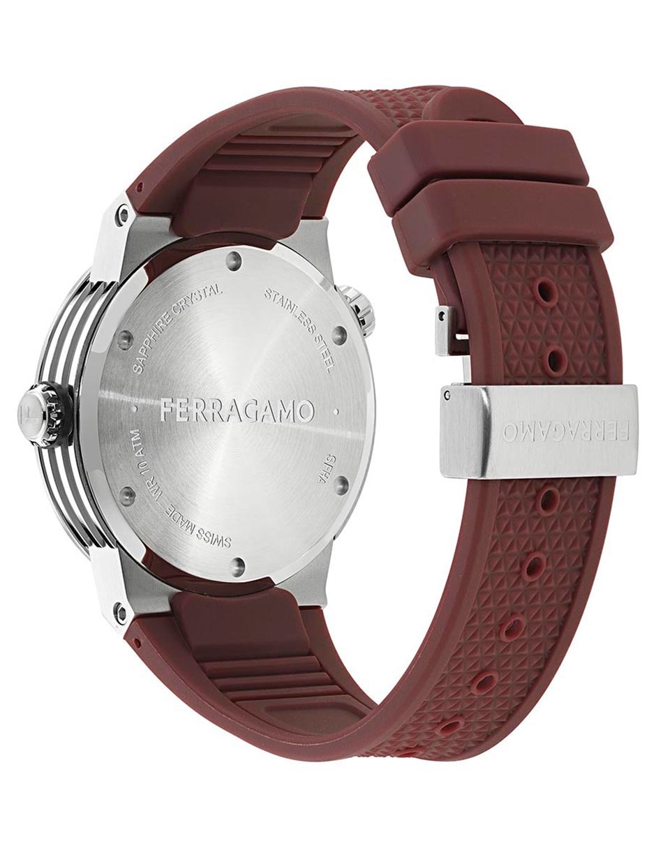 Reloj Salvatore Ferragamo F-80 Gmt Para Hombre Sfha00826
