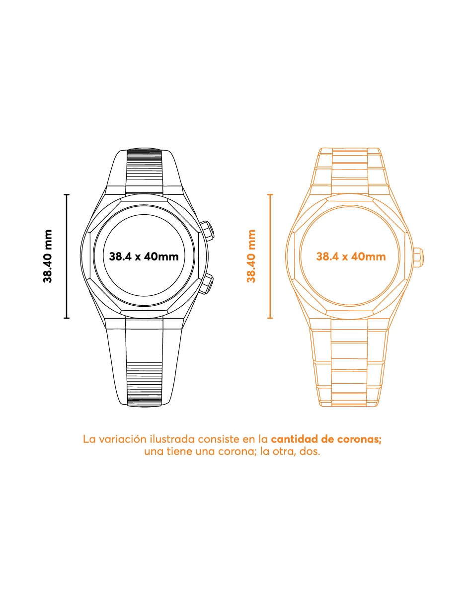 Reloj Multifort 8 One Crown unisex M0555071709100 4
